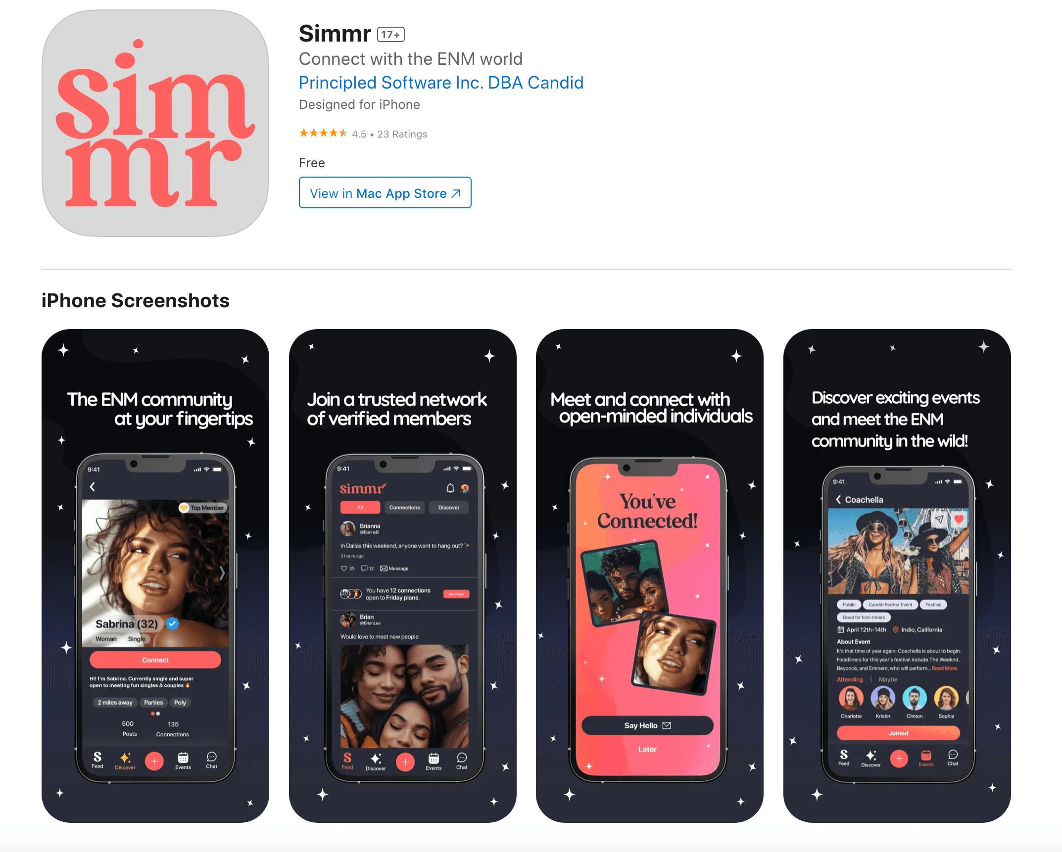 Simmr - Main Screenshot